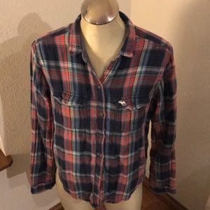 Abercrombie Medium Plaid Button down